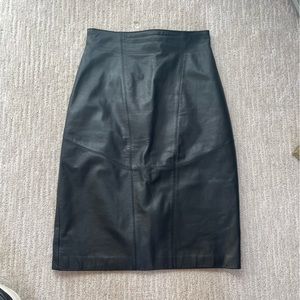 VINTAGE Genuine Leather Skirt